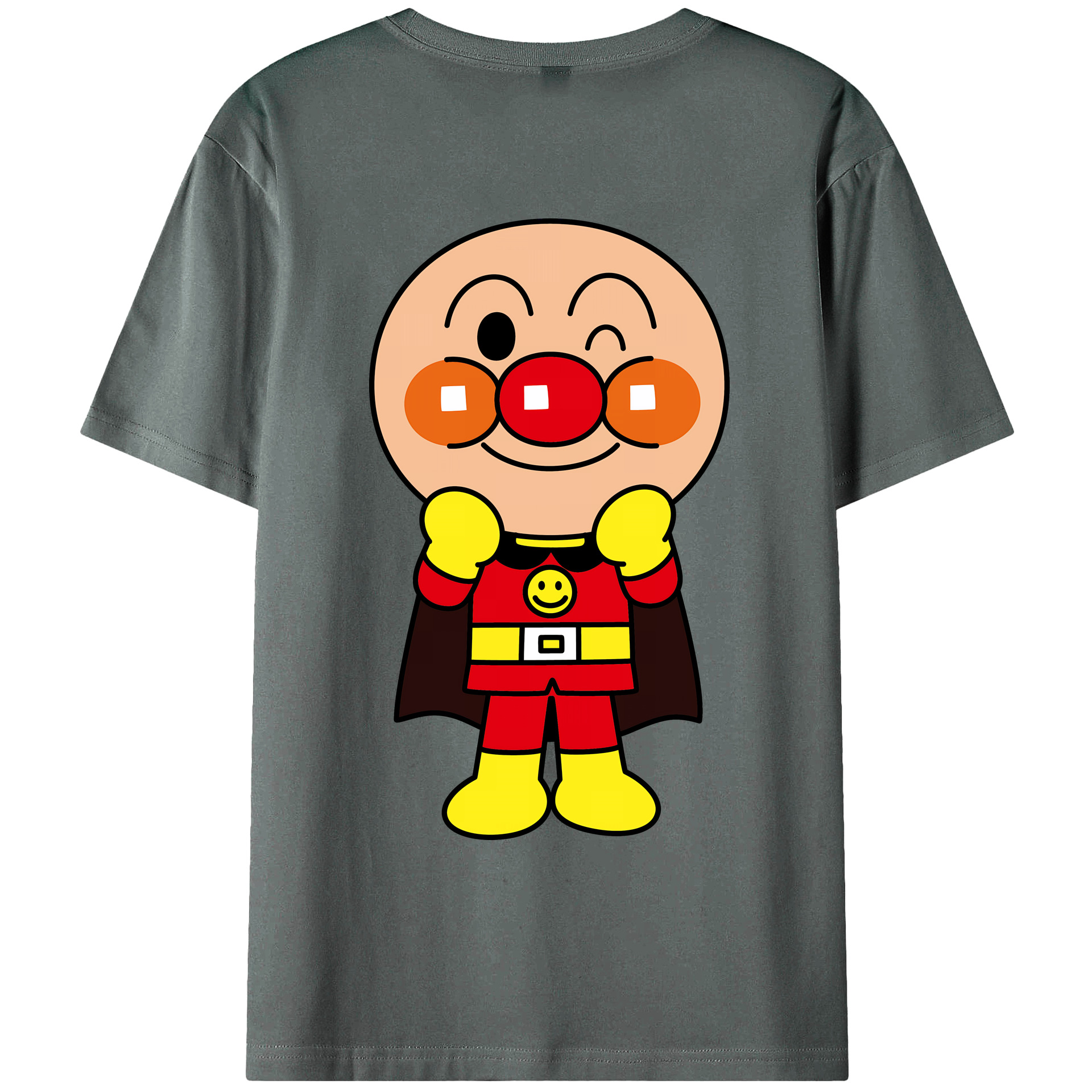 （画像用） アンパンマン Anpanman 綿100％ メンズ半袖Tシャツ（バックプリント） 通気性